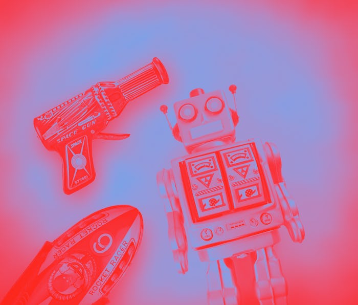 A collection of 1950s sci-fi technology.