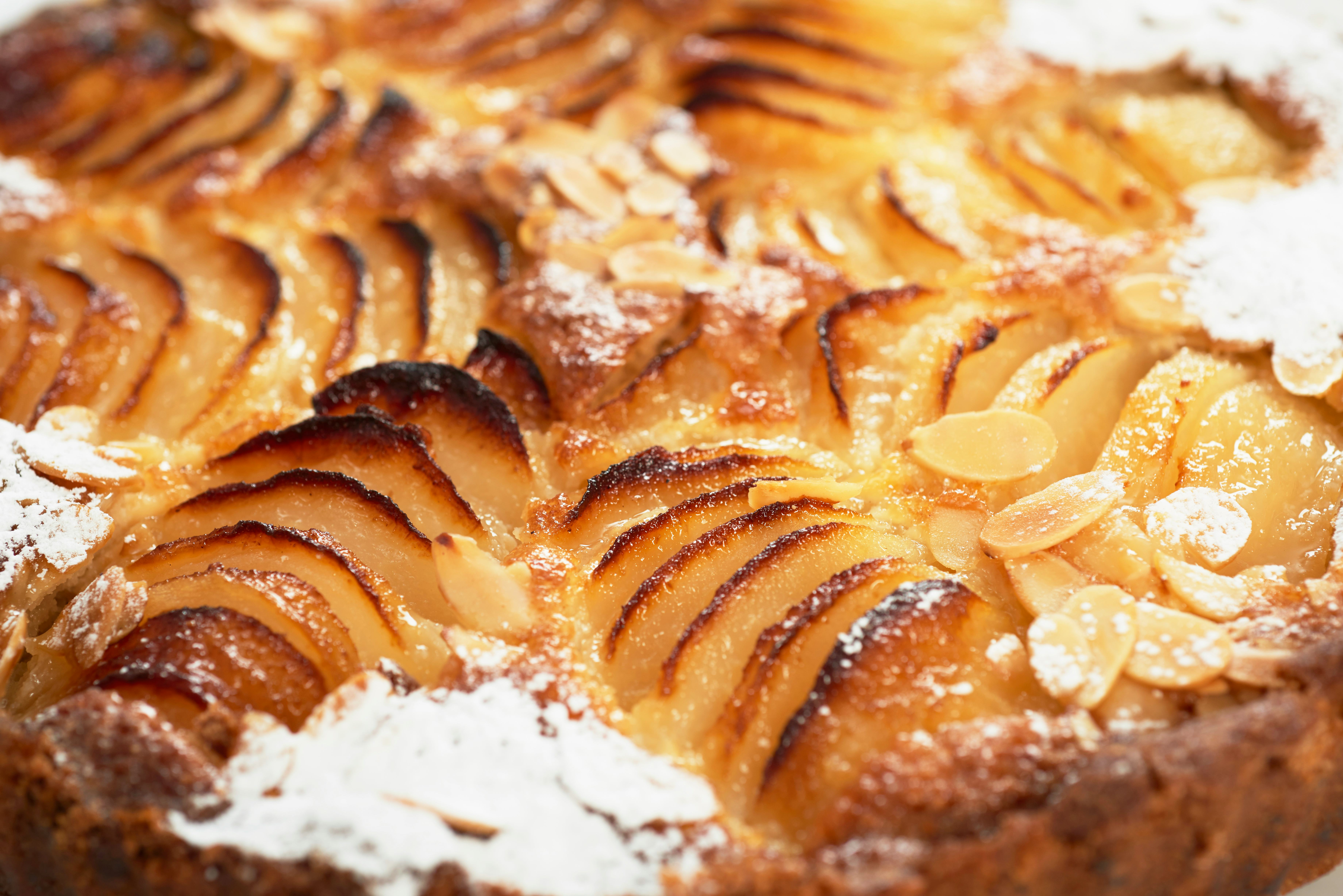 a gorgeous apple tart dessert