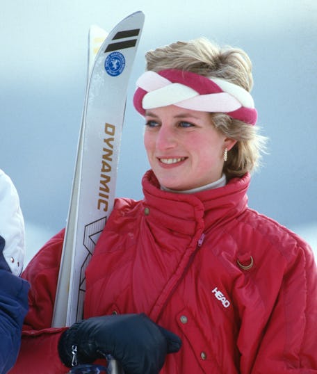 Princess Diana on a ski trip