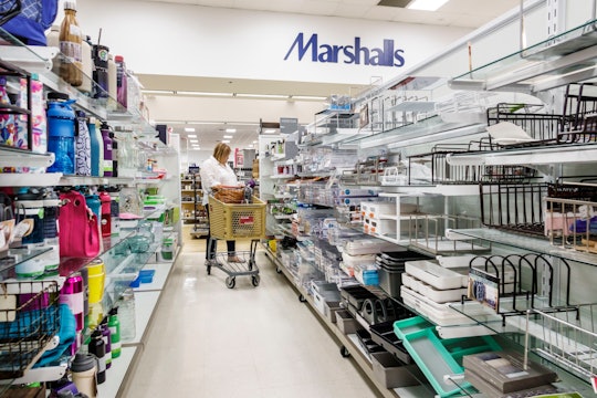 shoppers inside a marshalls store