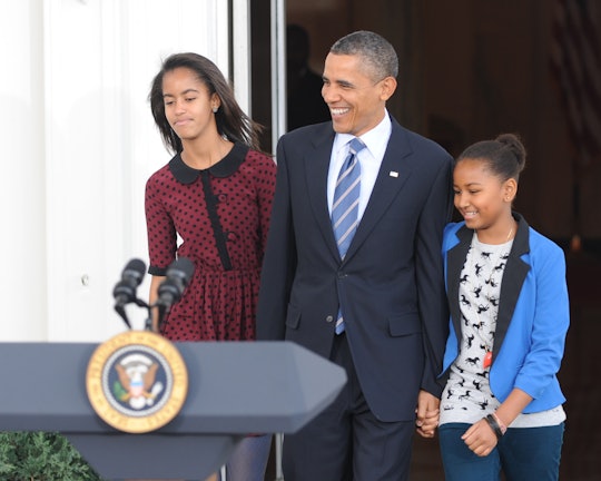 Barack Obama is one proud dad and husband.
