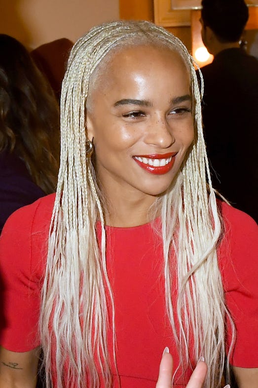 Kravitz wore a bright red gloss to the 2017 Winter Television Critics Association Press Tour.