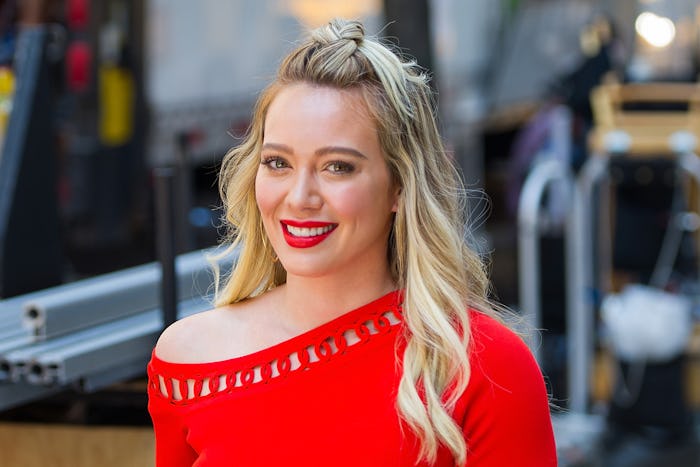 Hilary Duff posted a brand new photo of her pregnancy bump to Instagram on Monday with the most rela...