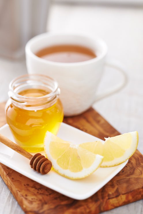 A hot toddy in a white mug has surprising health benefits.