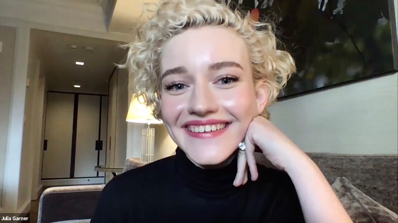 Julia Garner smiles