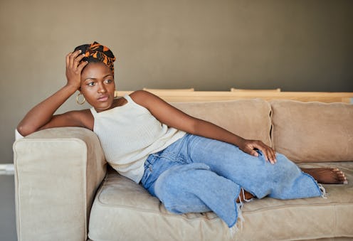 woman, pensive, thinking