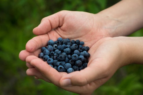 blueberries, berries, fruit