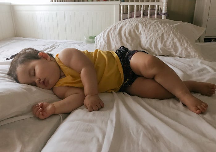 Some toddlers sleep sideways in bed, and here's why.