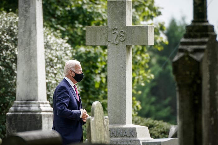 Joe Biden visited son Beau's grave on Election Day.