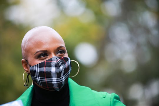 Ayanna Pressley (MA-07) tweeted that she loved people are joyful when casting their vote.