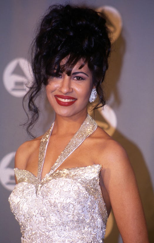 Selena attends the 36th Annual Grammy Awards in 1994.