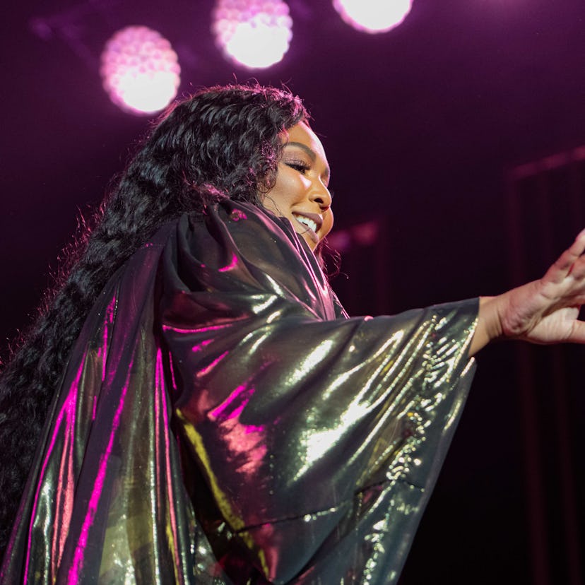 Lizzo performs at a concert. Expressing yourself can be hard, but it's an important form of self-lov...
