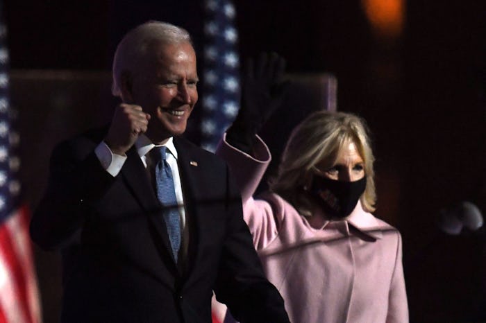 Joe Biden delivered a calm, measured speech on election night.