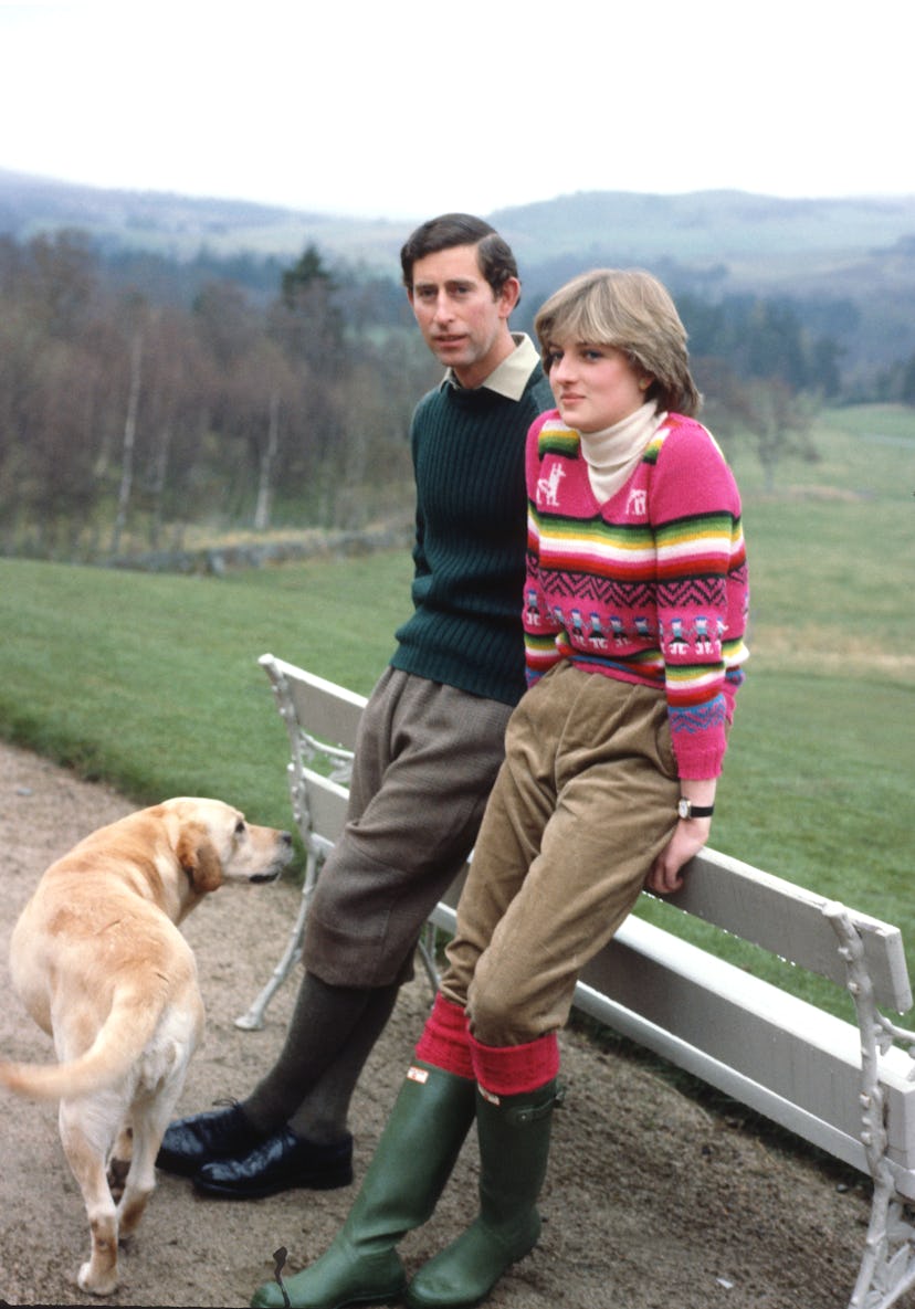 Princess Diana wears a fun sweater.