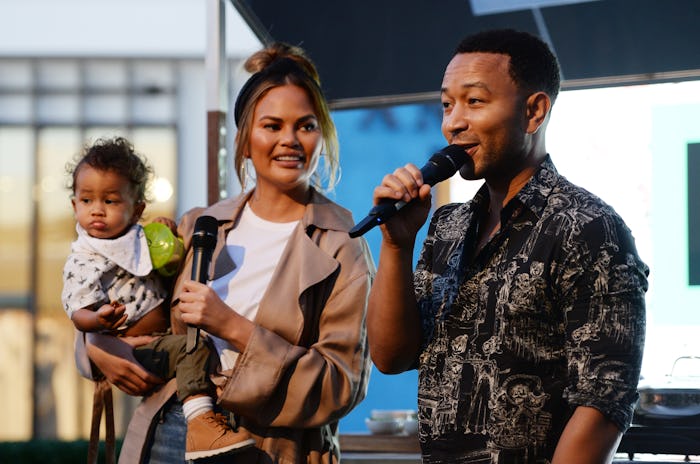 Chrissy Teigen's son Miles was excited to vote for the first time.