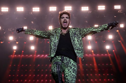 Singer Adam Lambert performs.