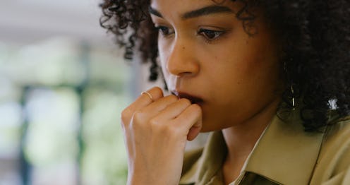 woman, concentration, upset