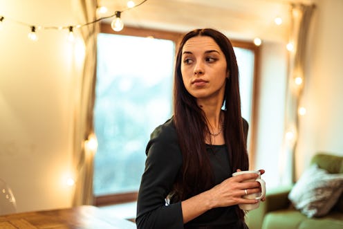 woman, coffee