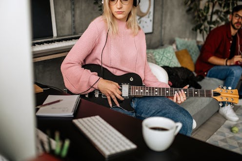 music, guitar, computer 