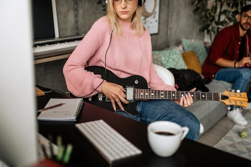 music, guitar, computer