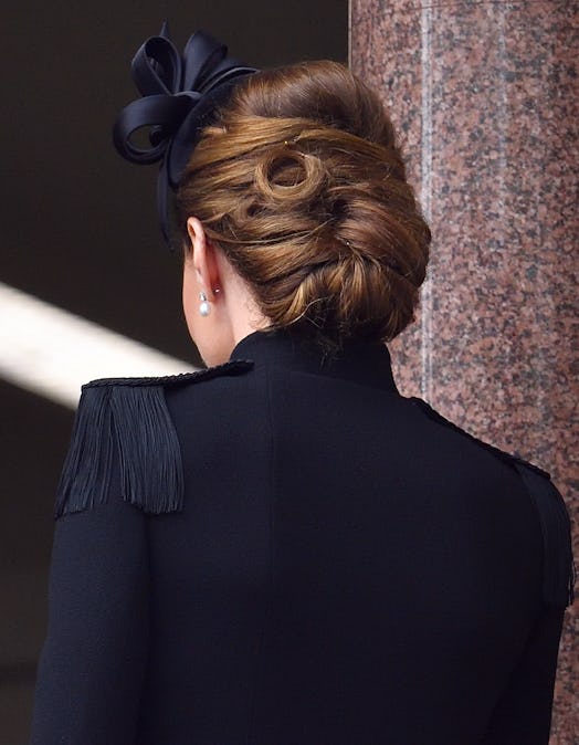Kate Middleton attended the annual Remembrance Sunday service in one of her most elegant updos yet