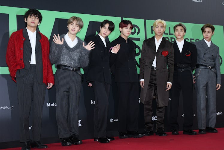 BTS hits the red carpet.