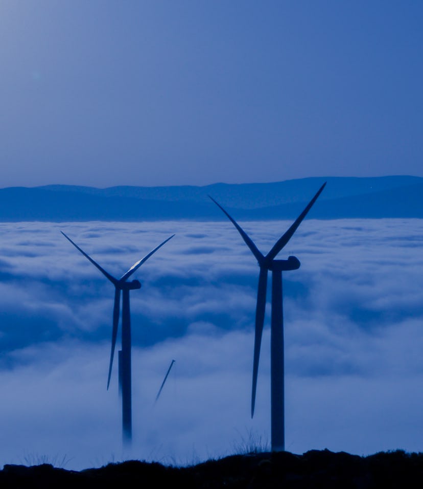 Wind turbines in Scotland.