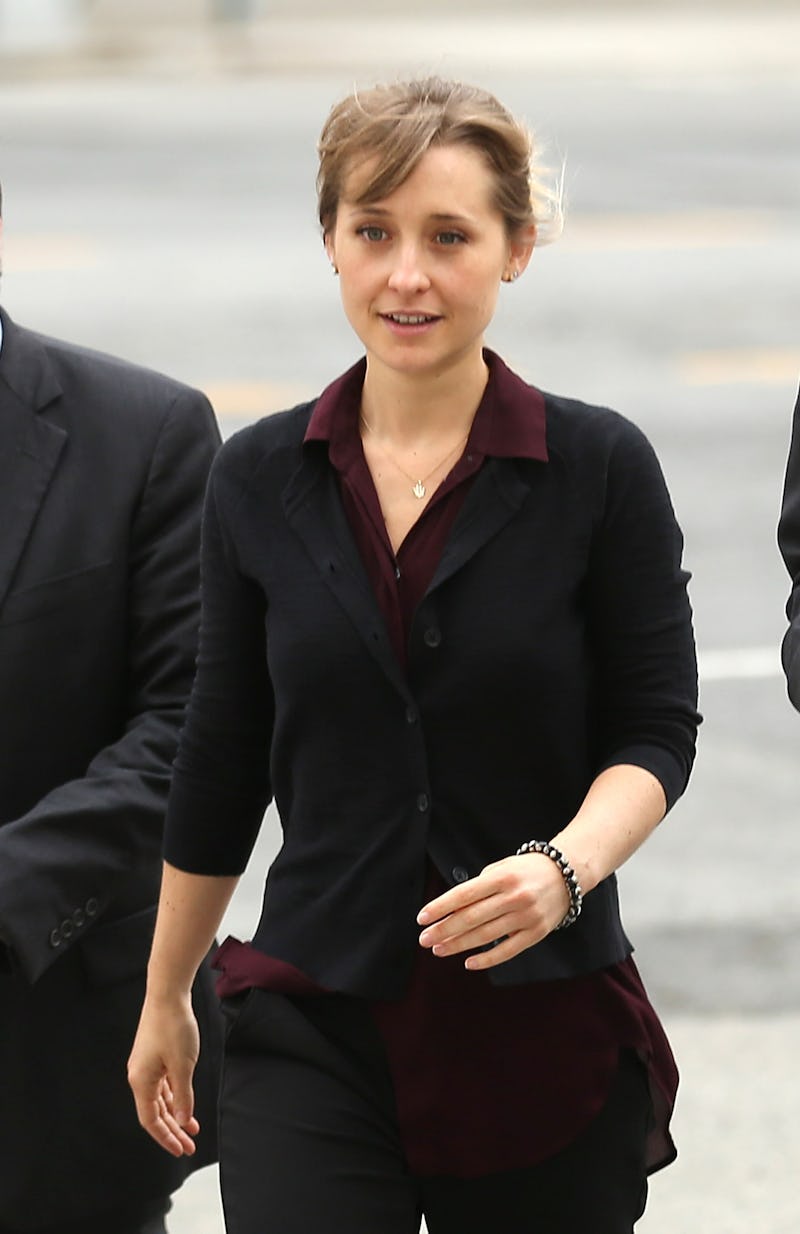 Allison Mack filed for divorce from Nicki Clyne. 