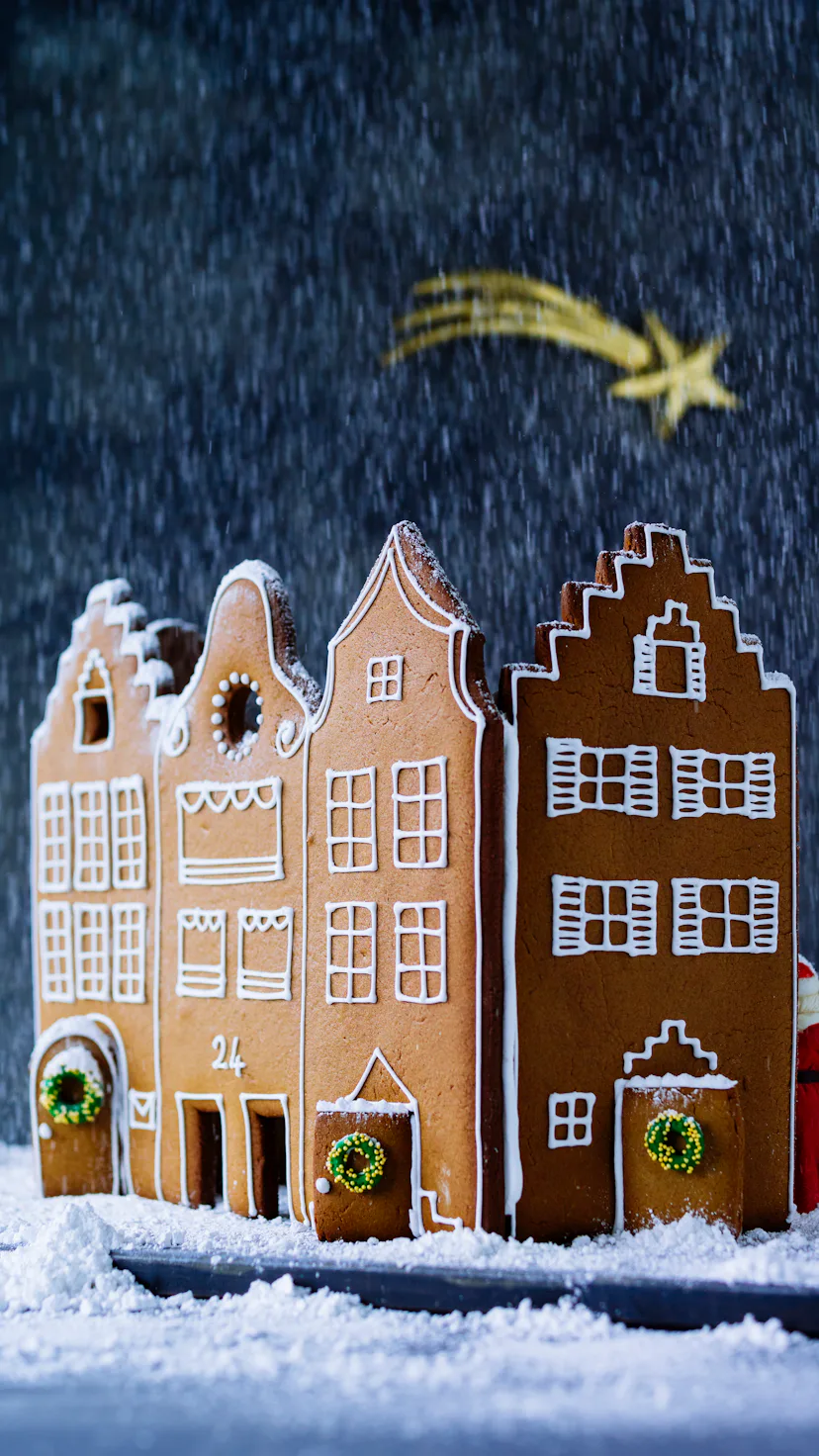 a beautiful gingerbread house