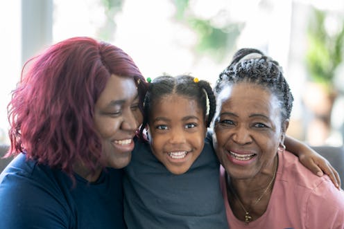 family, happy, hugging