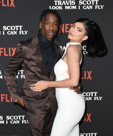 Kylie Jenner and Travis Scott attend the premiere of his Netflix documentary.