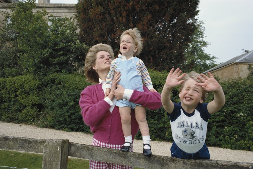 Prince William at Highgrove House in 1986.