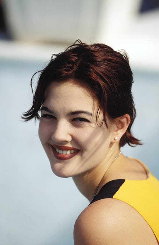 Drew Barrymore's dark hair at Cannes is one of her hair memories.