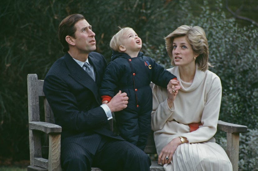 Prince William enjoyed outdoor time with his parents in 1983.
