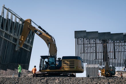 Tall fences and border walls being set at a site that can be disruptive to wildlife