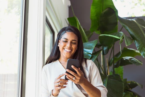 woman on her cell phone