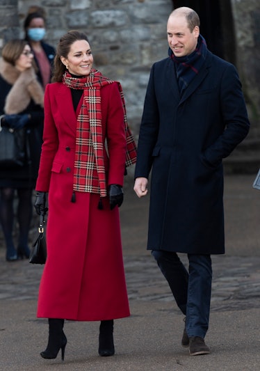 Kate Middleton and Prince William take a walk.