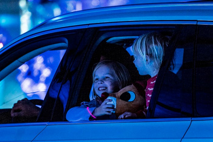driving around and looking at Christmas lights is a family tradition