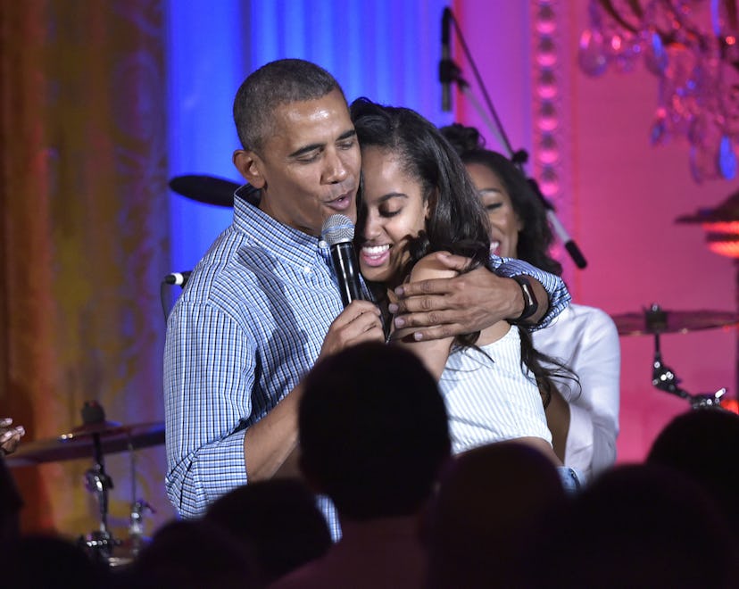 barack obama and daughter malia