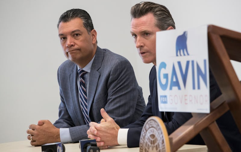 Alex Padilla and Gavin Newsom