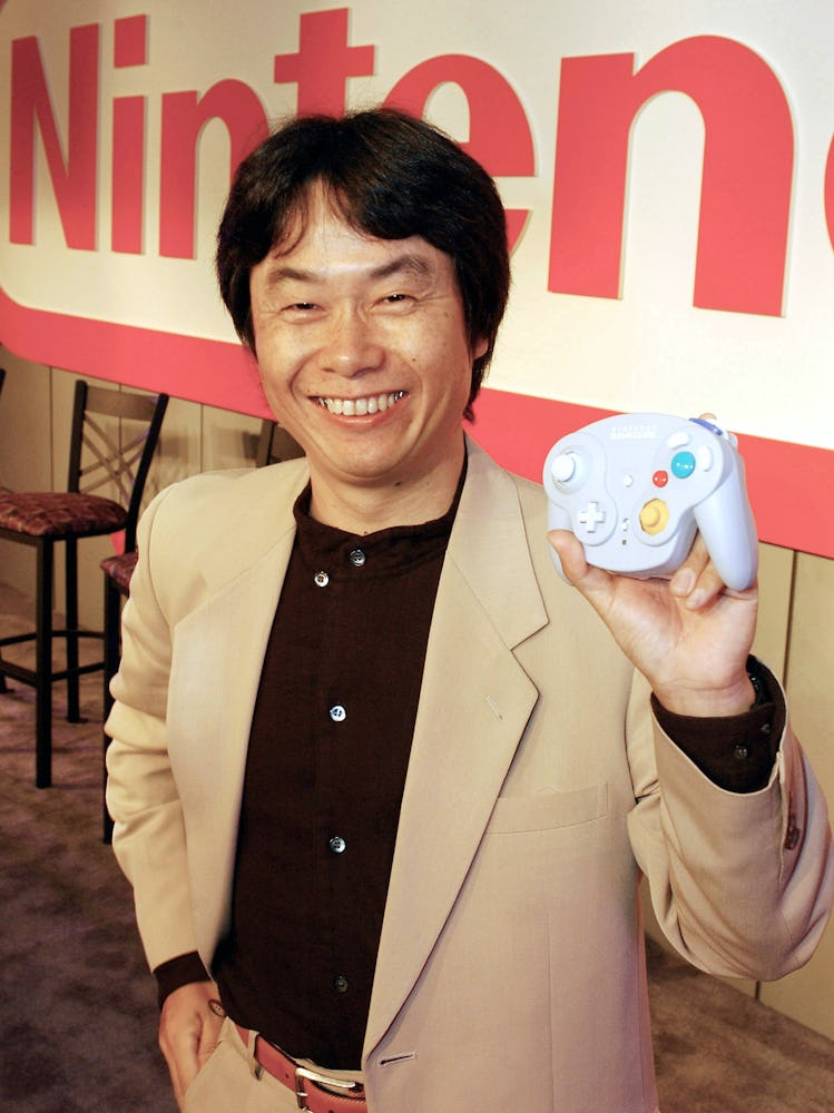 A photo of Shigeru Miyamoto.