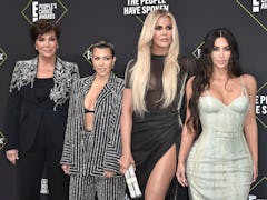 The Kardashian family attends the People's Choice Awards.