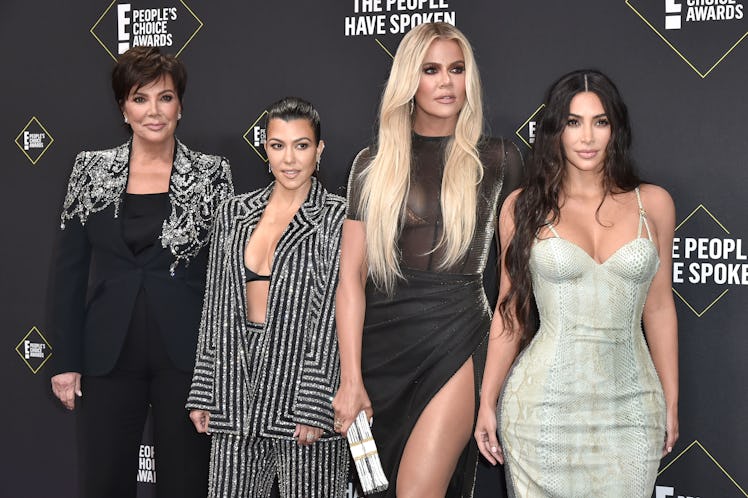The Kardashian family attends the People's Choice Awards.