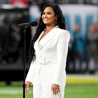 Demi Lovato at a 2020 performance.