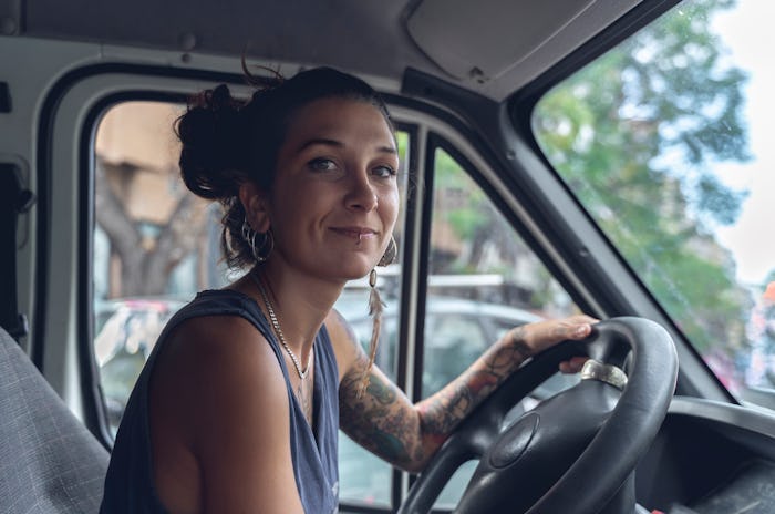 woman driving