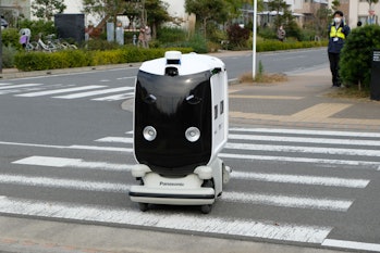 Panasonic is testing delivery robots in Japan.