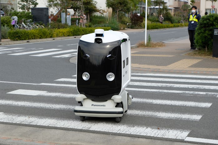 Panasonic is testing delivery robots in Japan.