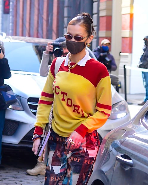 13 of Bella Hadid's best '90s beauty looks.