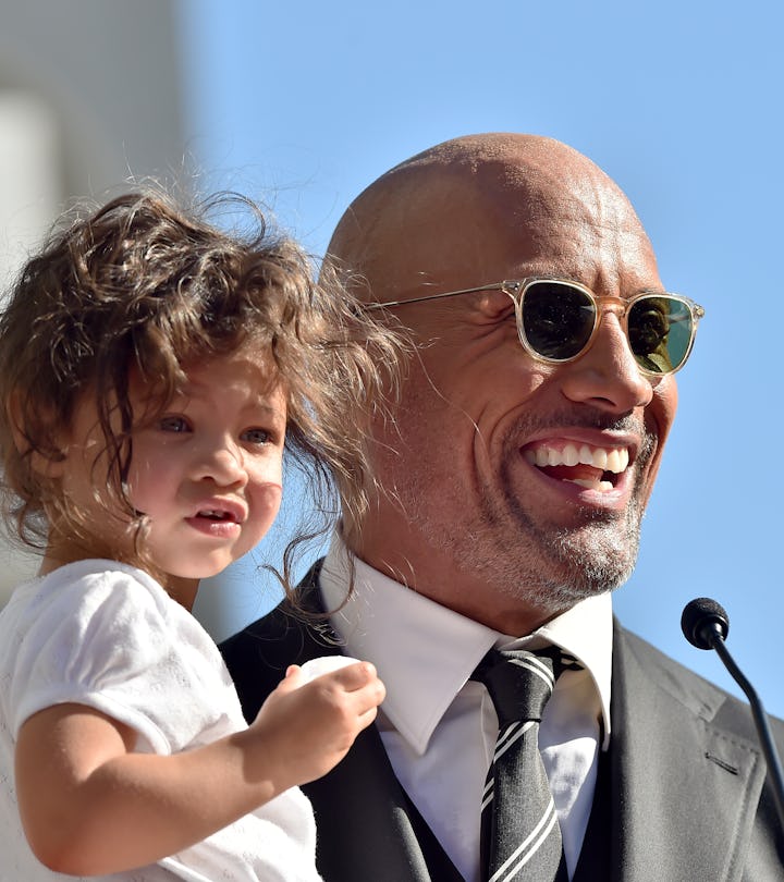 Dwayne Johnson played Barbie with his daughters.