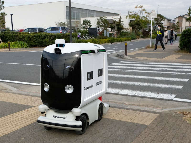 Panasonic is testing delivery robots in Japan.